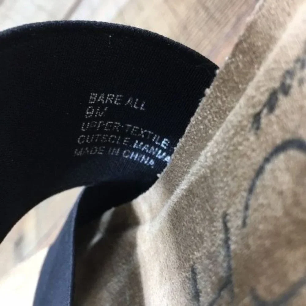 Beach By Mattise‎ Bare All Black Cork Wedge Sandals